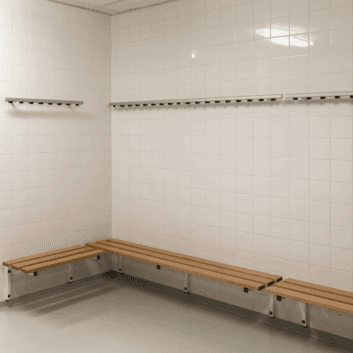 Zitbank met wand bevestiging